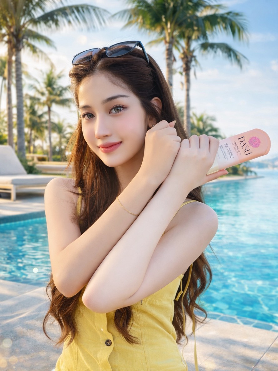 ภาพไลฟ์สไตล์การใช้ DASU บริเวณผิวกาย